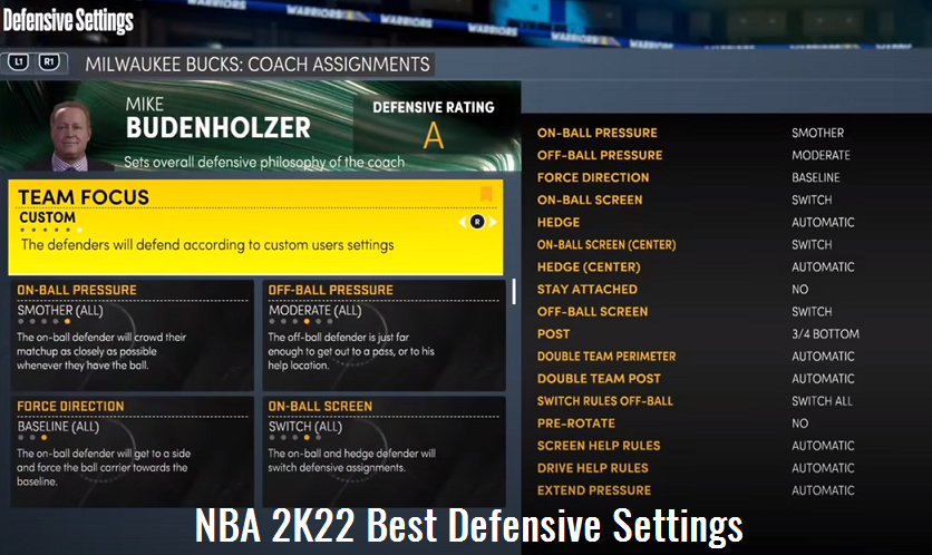 nba 2k22 defensive settings