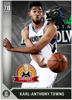 nba 2k17 myteam rating 81 karl anthony towns