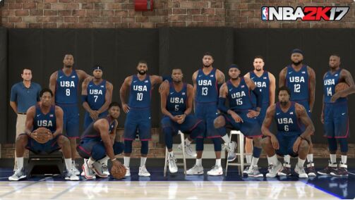 nba 2k17 features the 2016 usa basketball men