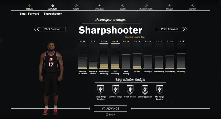 nba 2k17 mycareer sharpshooter