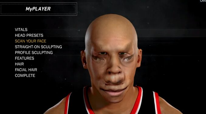 nba 2k17 face scan