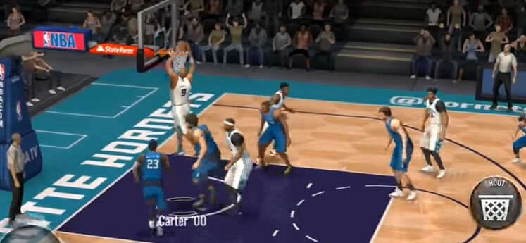 nba live mobile how to dunk