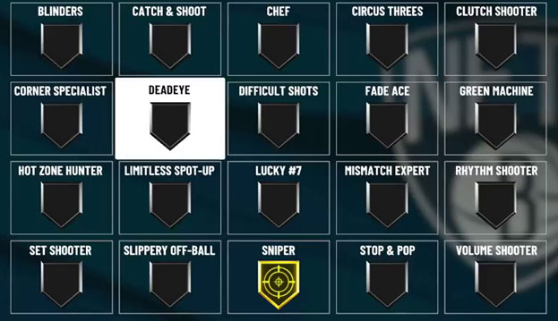 2k22 best shooting badges